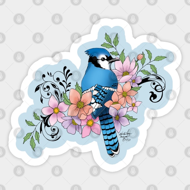 Blue Jay Sticker by tigressdragon